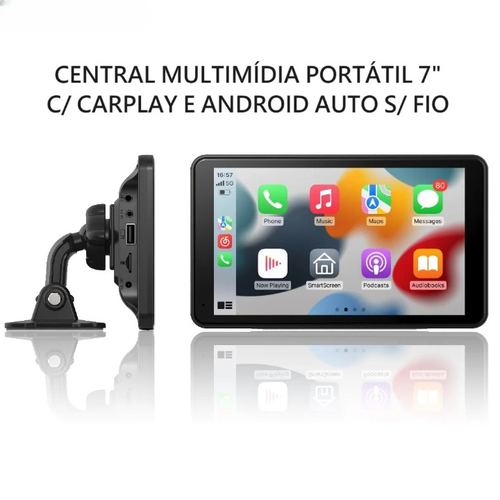 Central Multimídia Portátil NAVPRO de 7 Polegadas