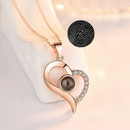 Colar escrito Eu Te Amo em 100 idiomas